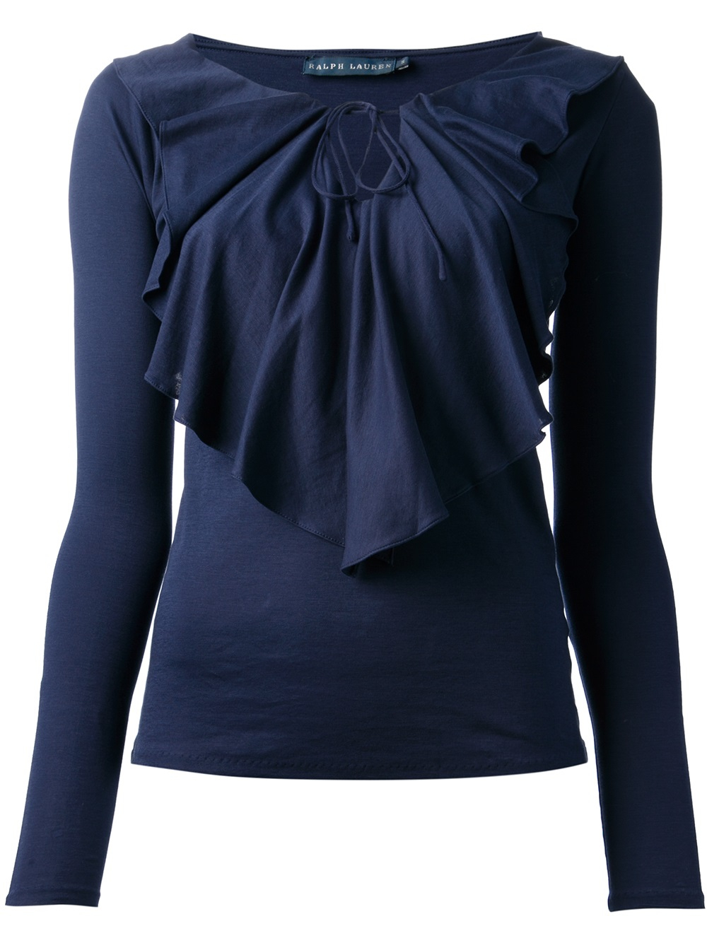 ralph lauren ruffle top