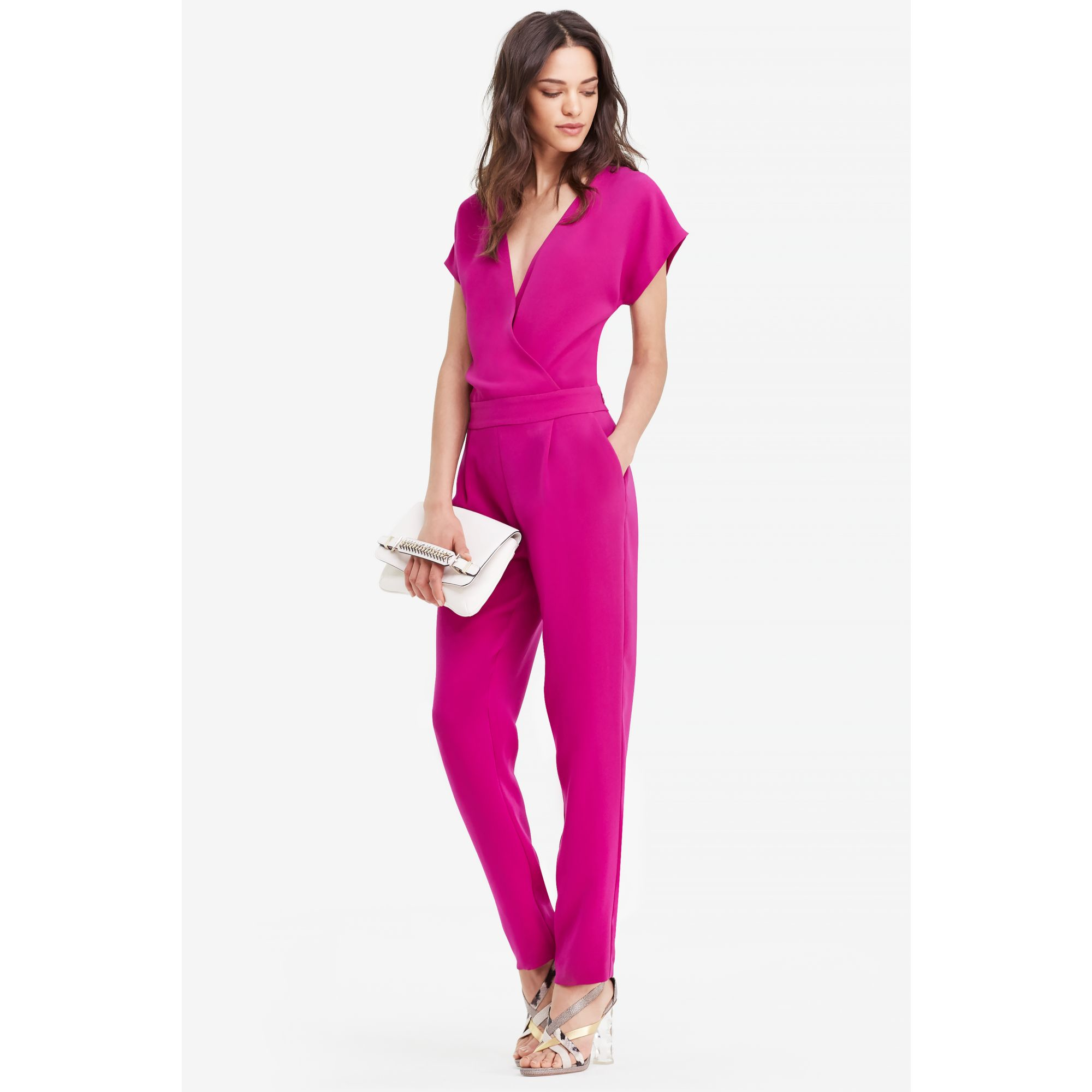 dvf pink jumpsuit