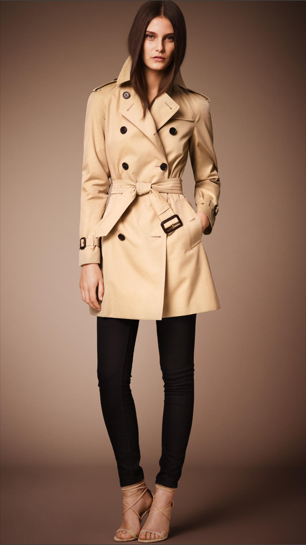 Burberry The Westminster - Mid-length Heritage Trench Coat in Brown - Lyst