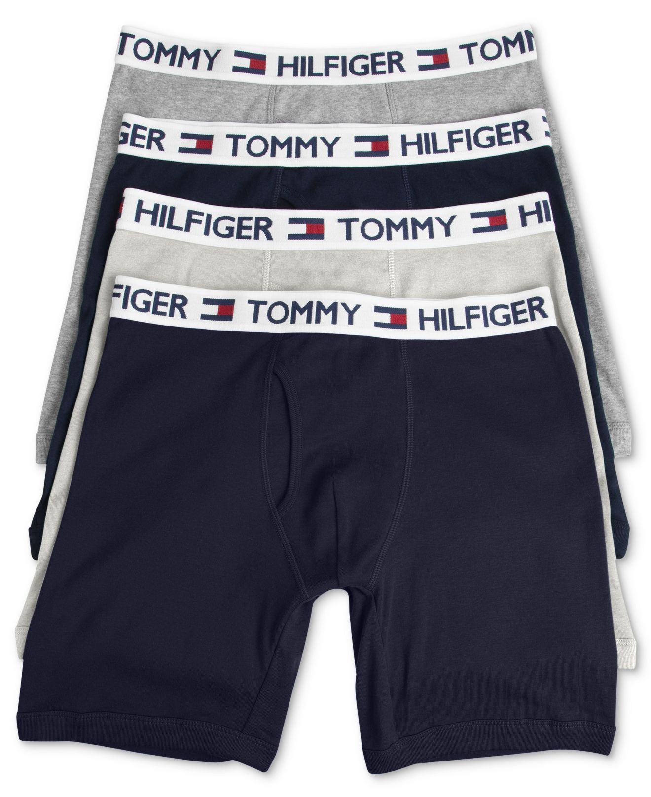 Tommy hilfiger Cotton Boxer Brief 4pack in Red for Men Lyst