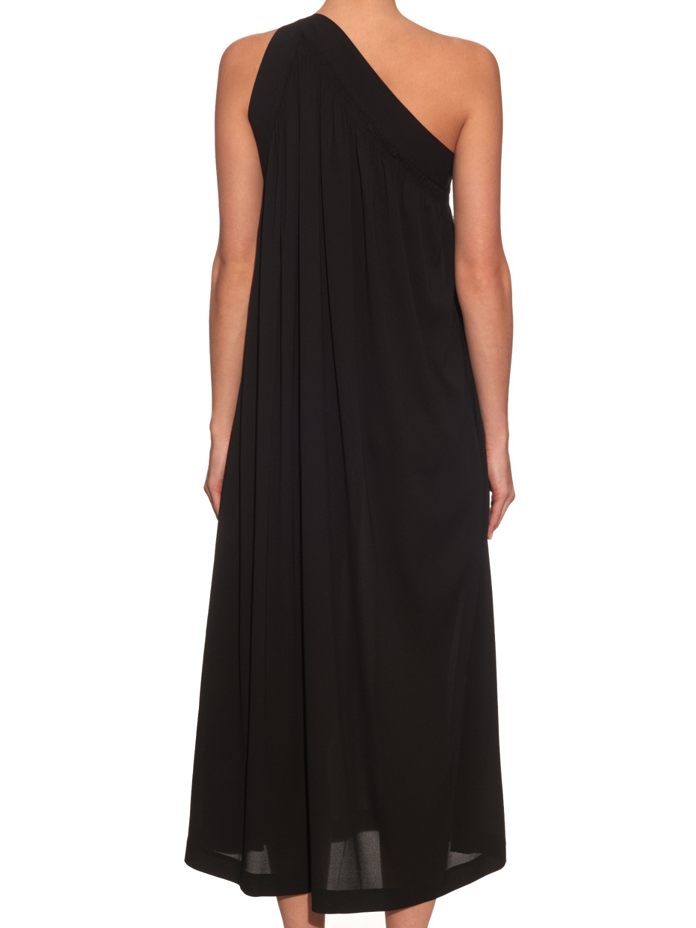 helmut lang one shoulder dress