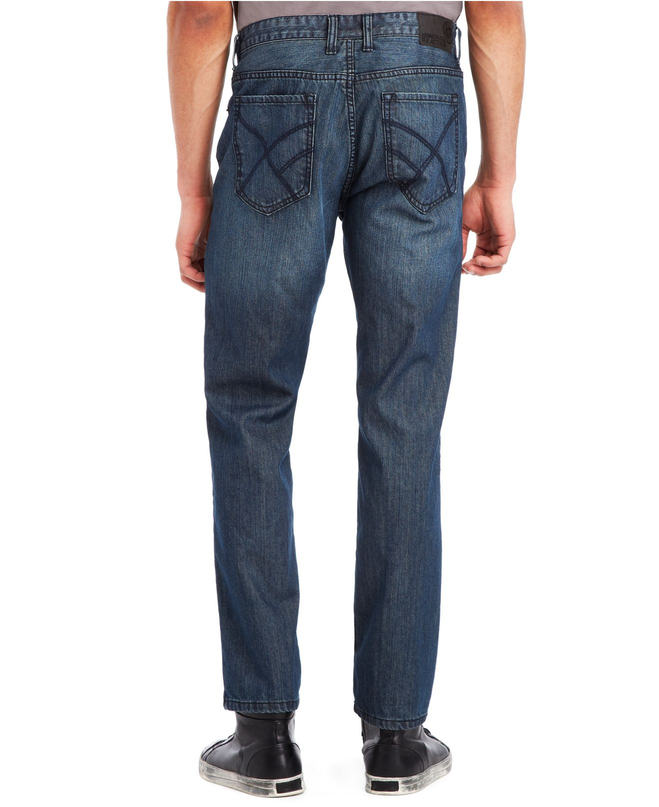 Kenneth Cole Reaction Relaxed-Fit Jeans in Blue for Men - Lyst