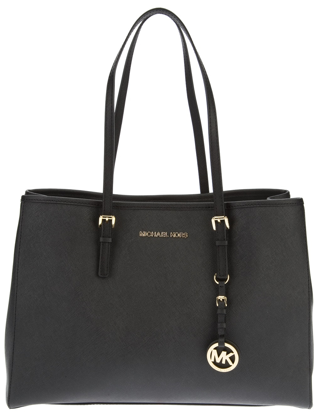 Lyst Michael Michael Kors Jet Set Medium Travel Tote in Black
