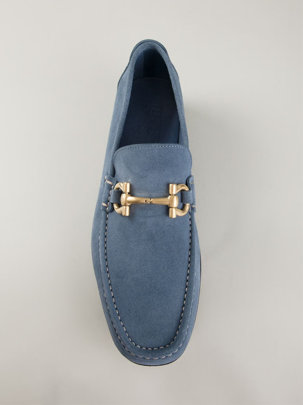 Ferragamo 'Giordano' Loafers in Blue for Men | Lyst
