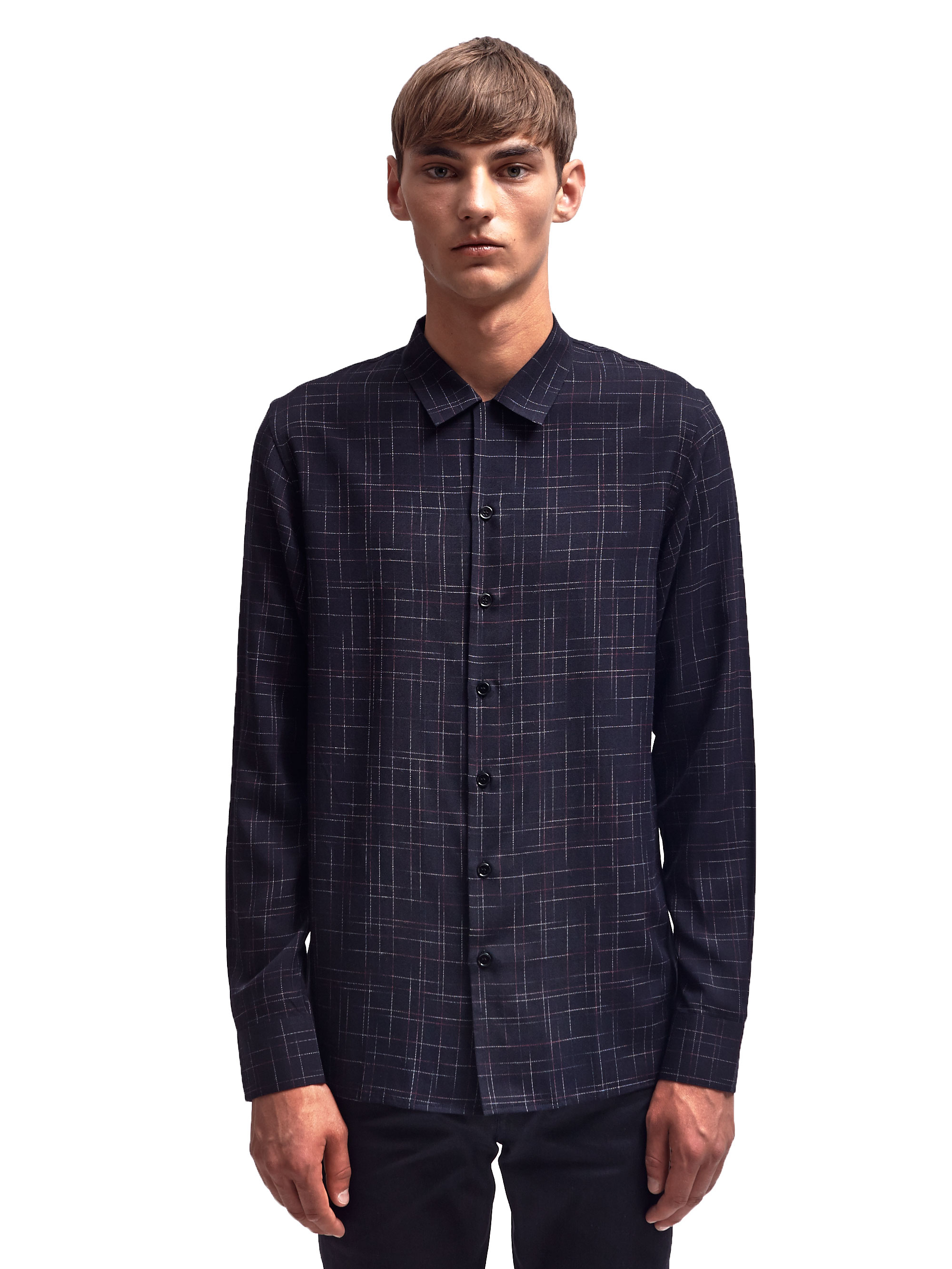 Lyst - Saint Laurent Mens Sketched Square Shirt in Black for Men
