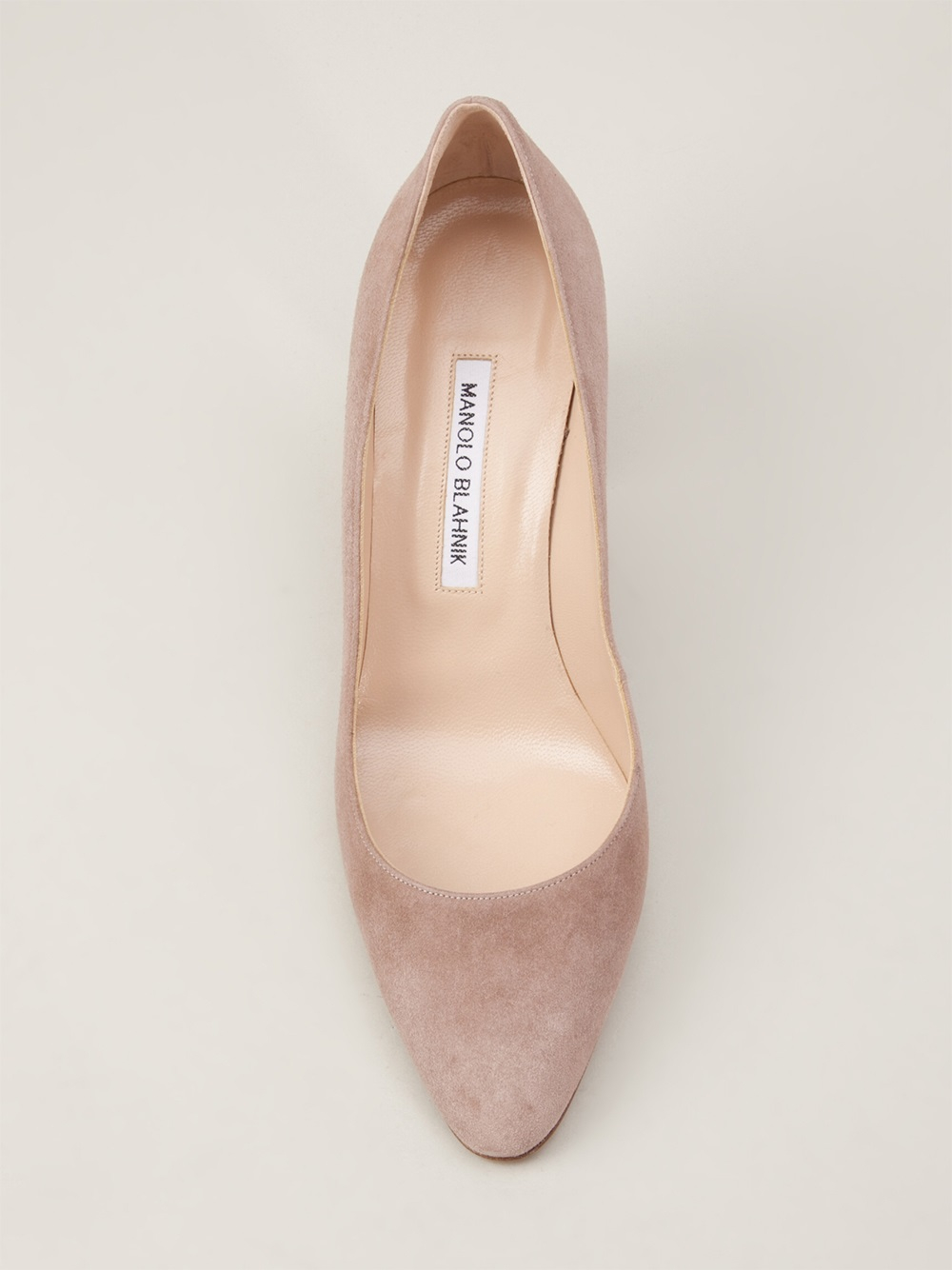 Manolo Blahnik Lisa Pump in Natural | Lyst