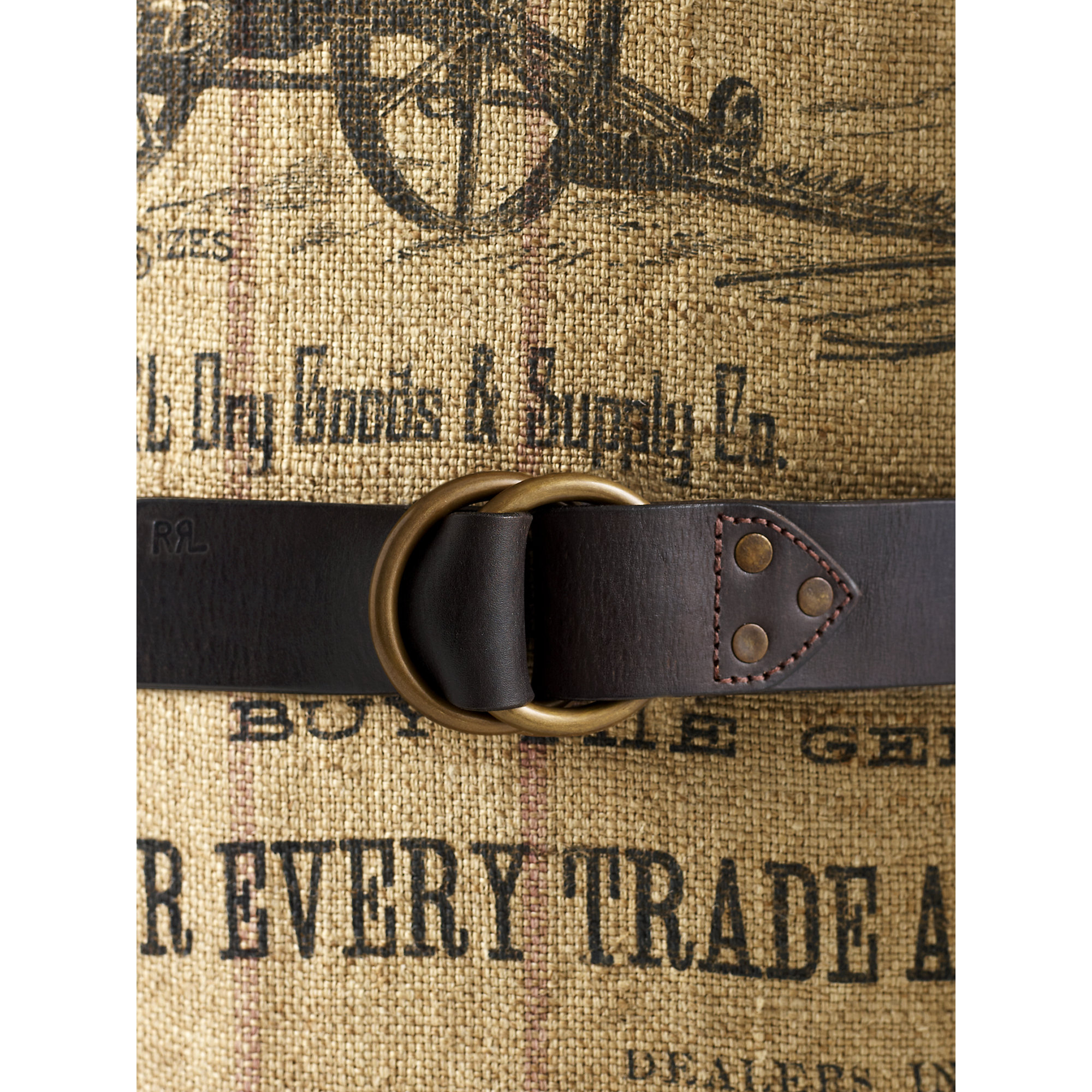 RRL Leather Doubleoring Belt in Brown for Men Lyst