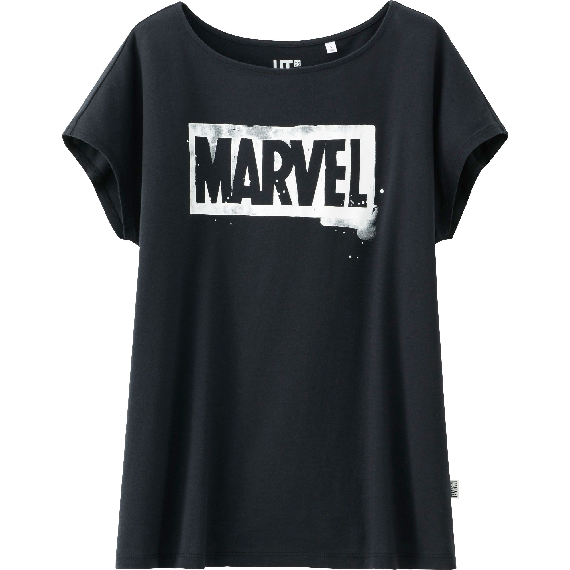 Uniqlo Women Marvel Avengers Short Sleeve TShirt in Black