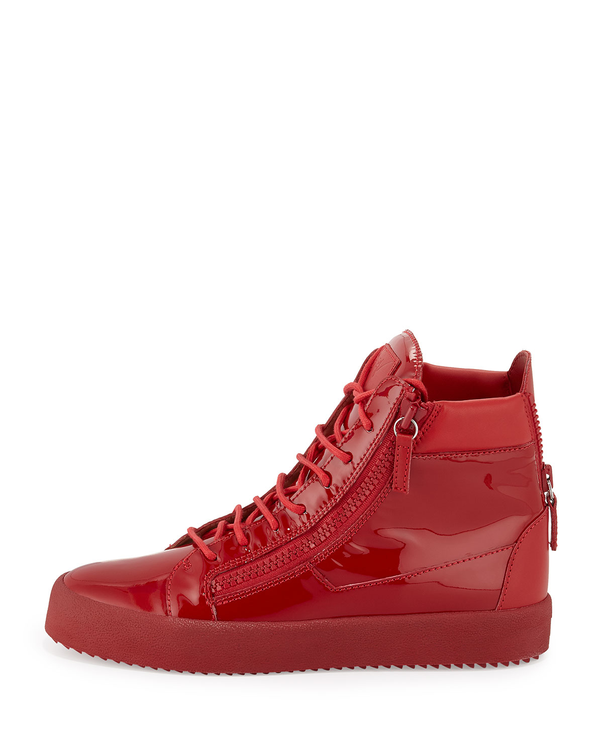 giuseppe zanotti red sneakers