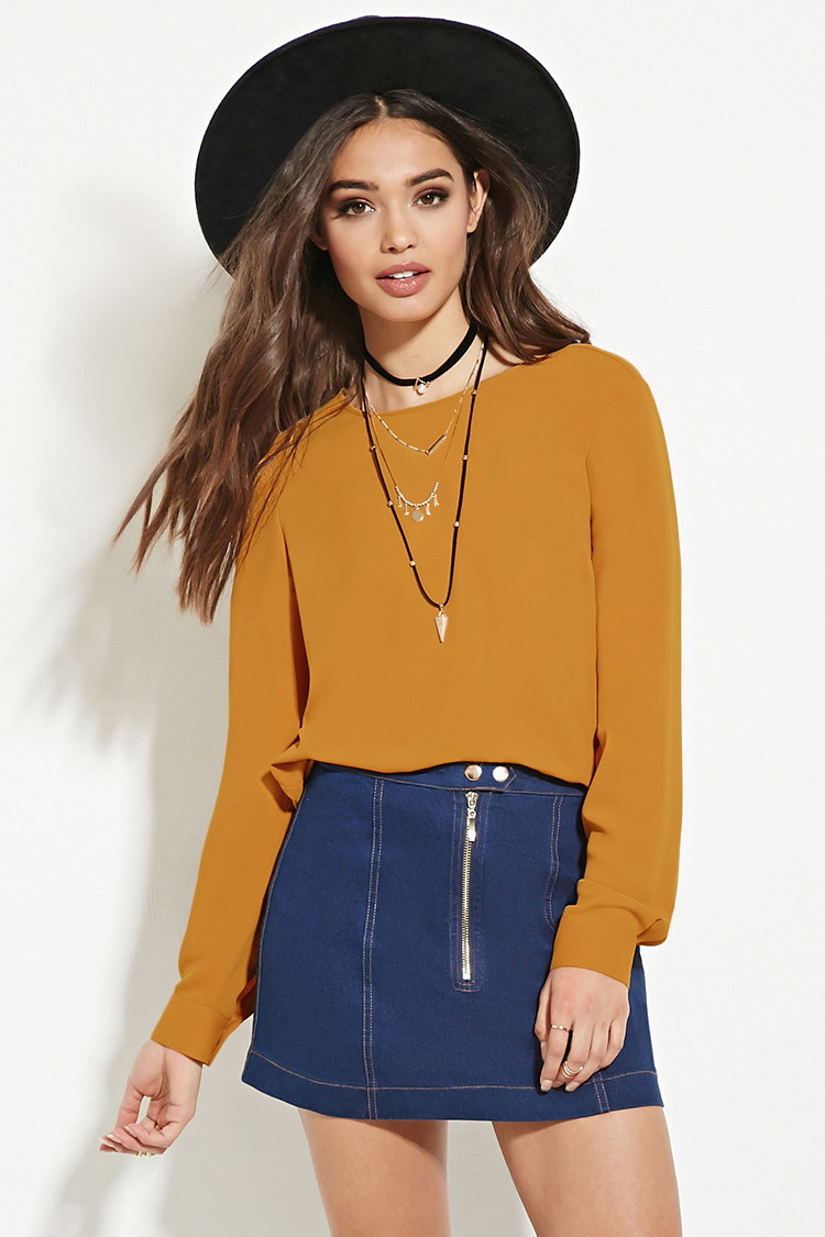 mustard top forever 21