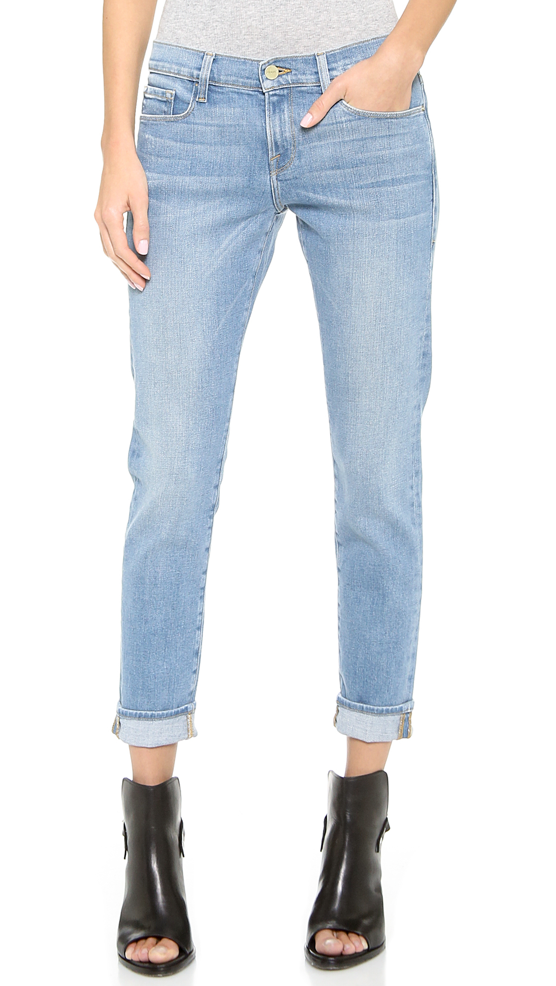 FRAME Le Garcon Jeans - Exmouth in Blue | Lyst