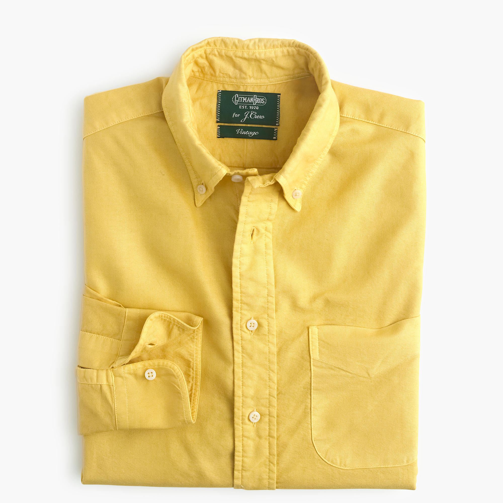 J.Crew Cotton Gitman Vintage Garment 