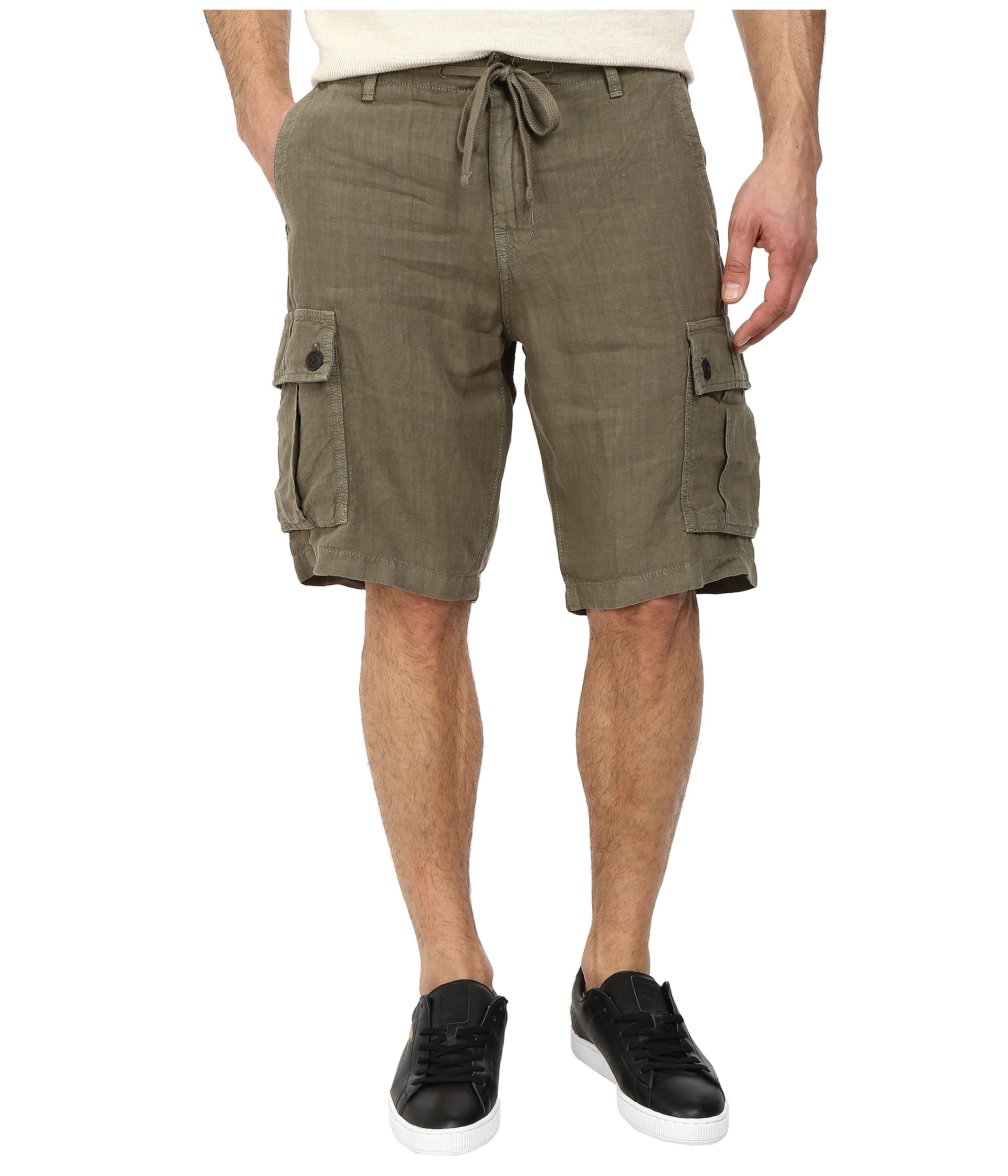 Lucky Brand Newport Linen Cargo Shorts in Natural for Men Lyst