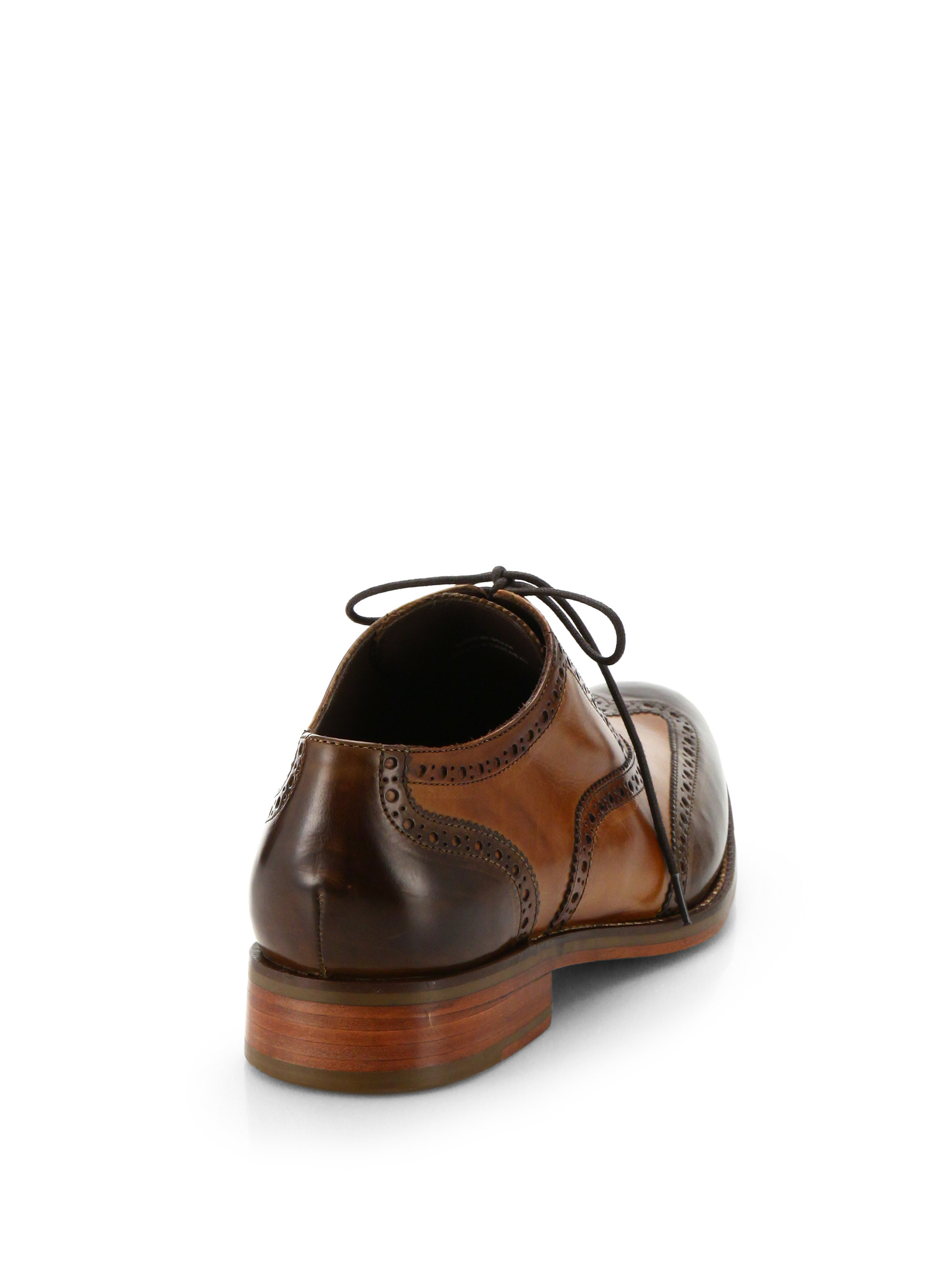 cole haan two tone oxfords