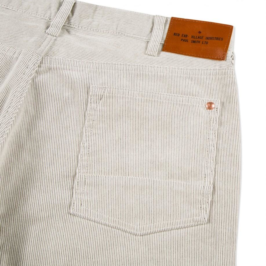 Paul Smith Men's Off-white Straight-fit Corduroy Trousers for Men - Lyst
