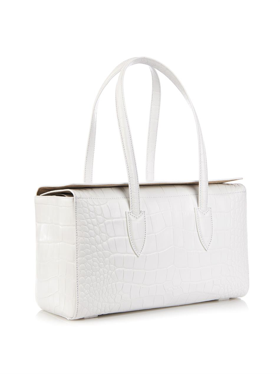 white bowling bag