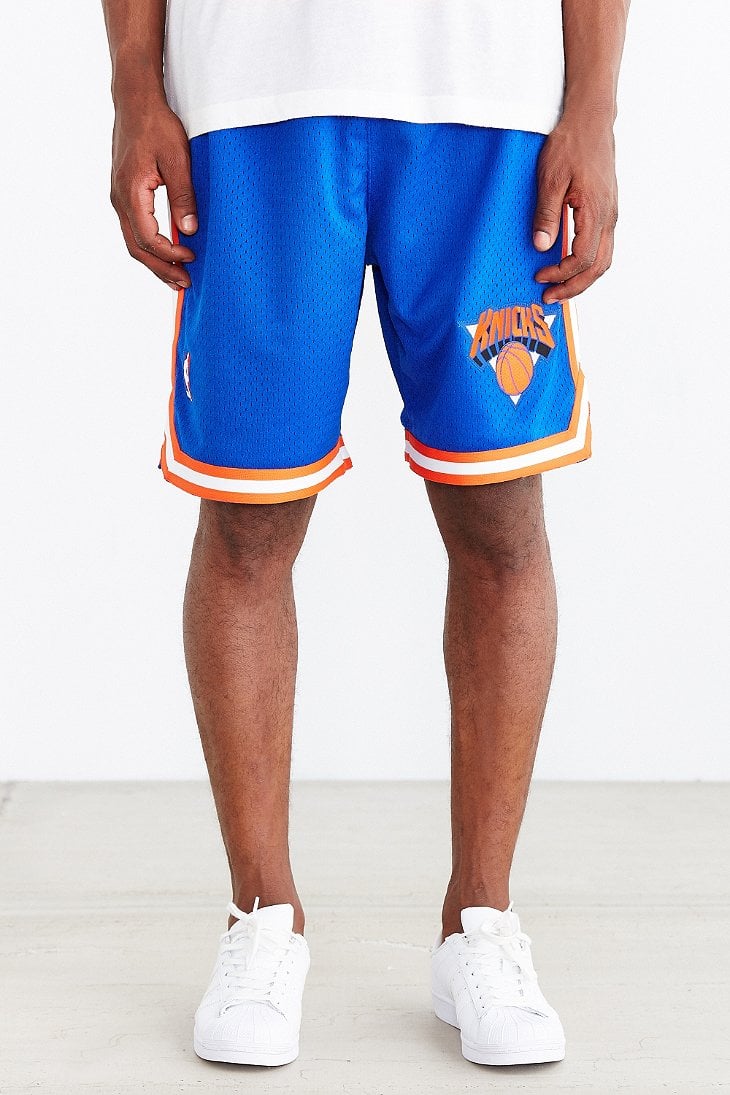 Mitchell & Ness New York Knicks Authentic Short in Blue for Men | Lyst