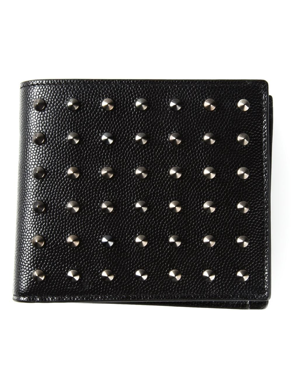 Saint Laurent Studded Wallet in Black for Men