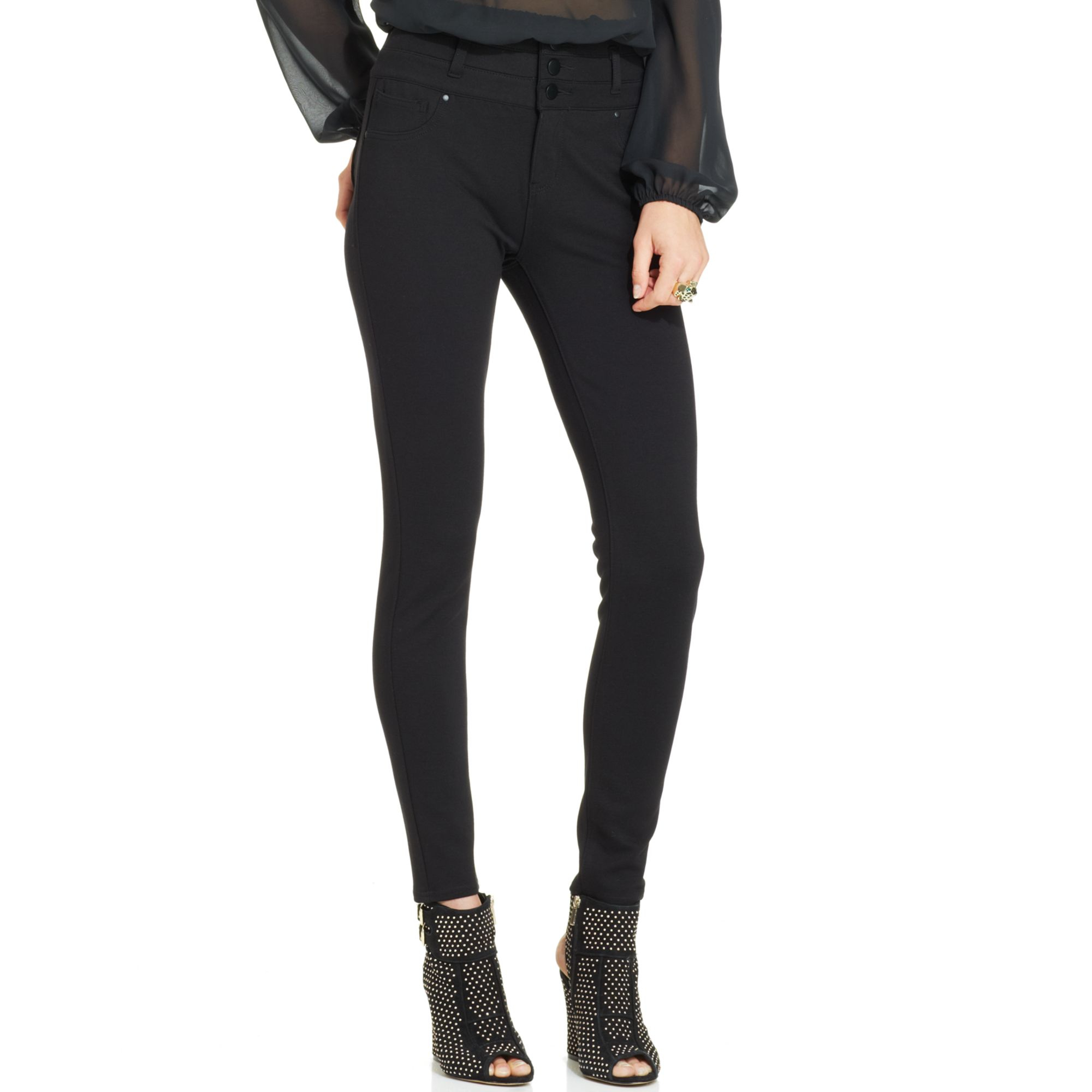 girls black skinny pants