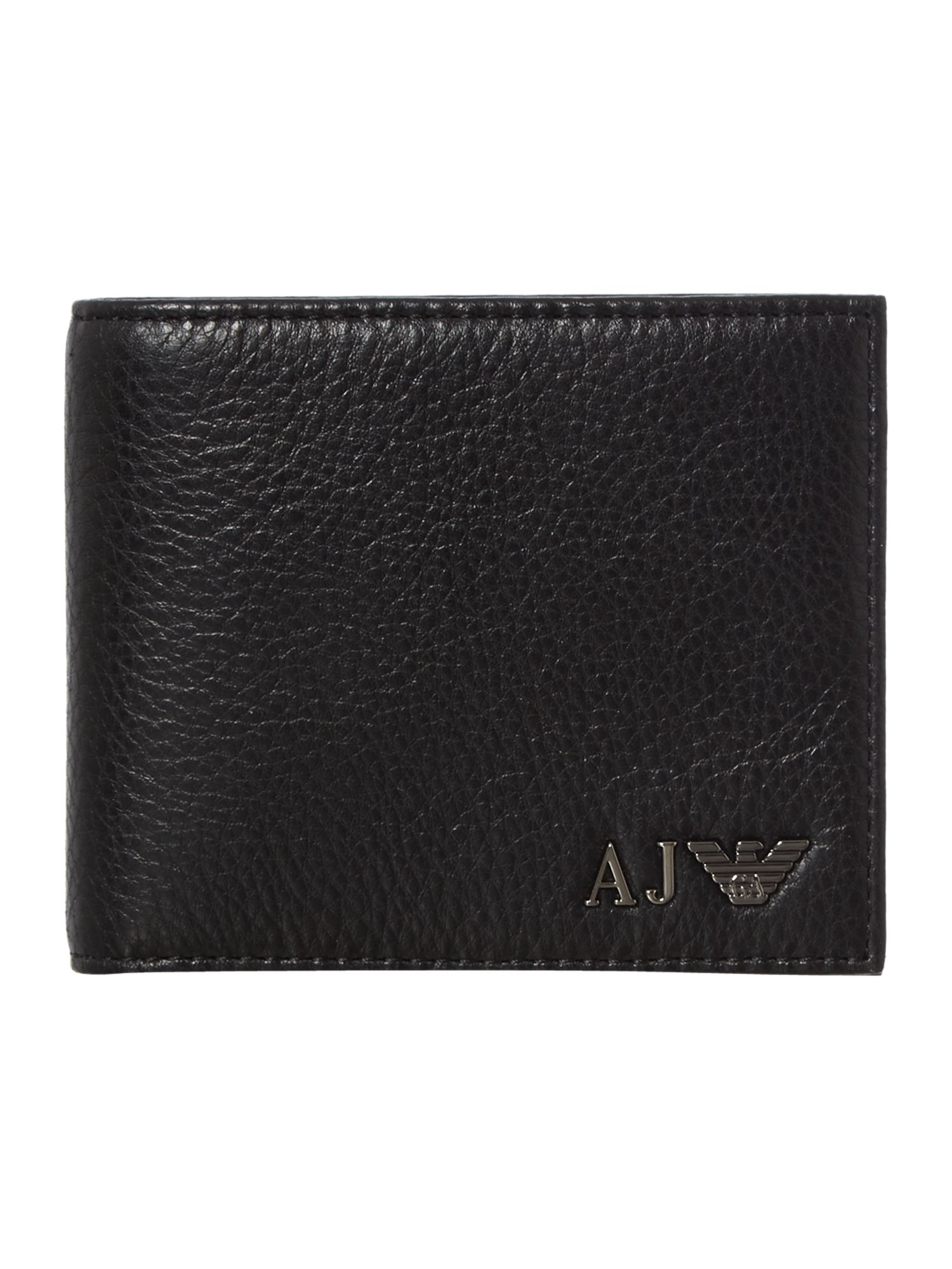Armani jeans Classic Leather Billfold Wallet in Black for Men Lyst