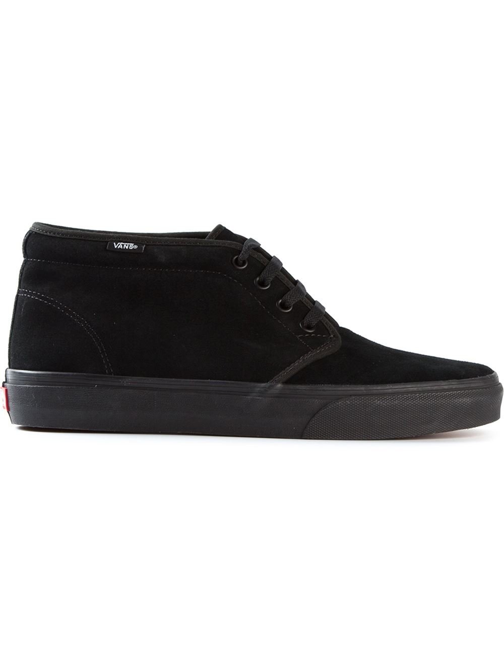 Vans Chukka Mid-top Sneakers in Black for Men | Lyst