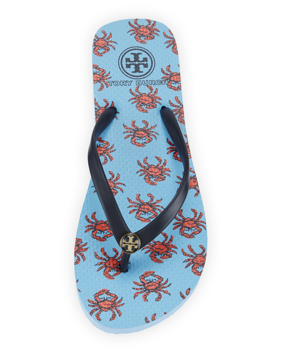 tory burch crab flip flops