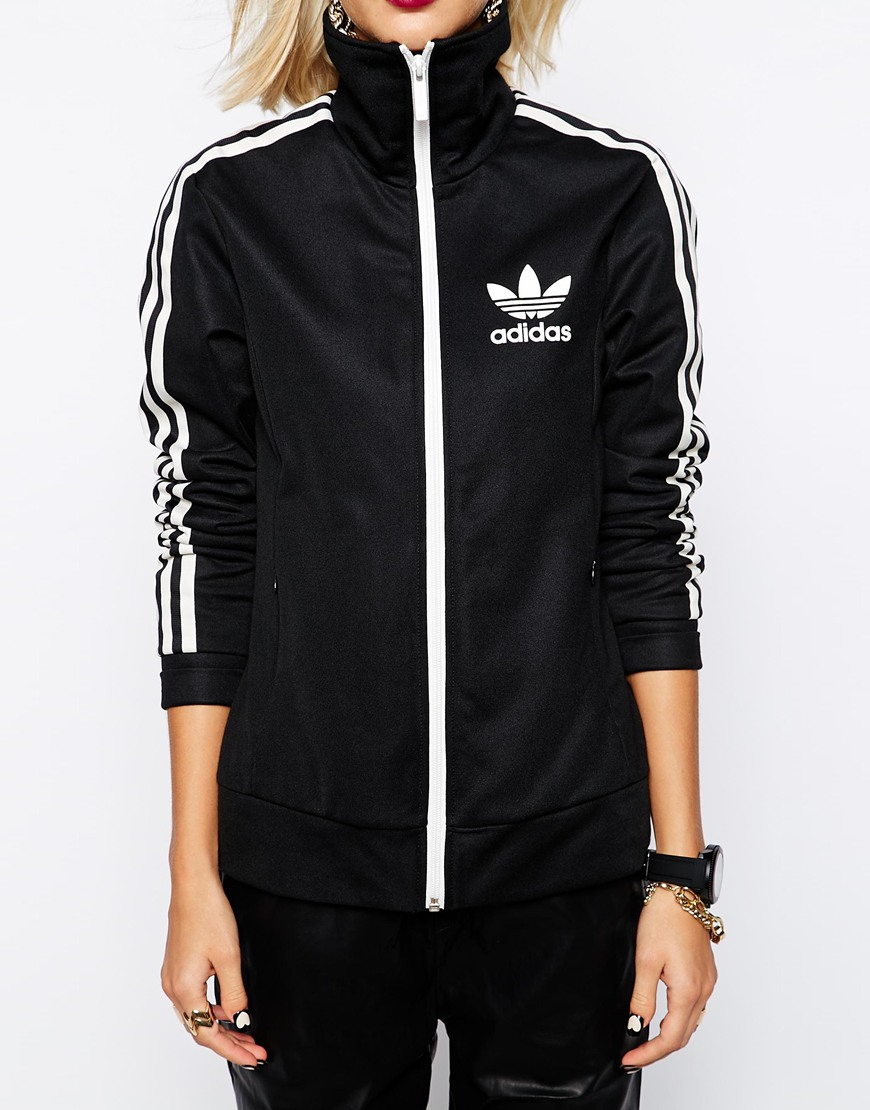 Lyst - Adidas Originals Originals Classic Zip Through Jacket in Black