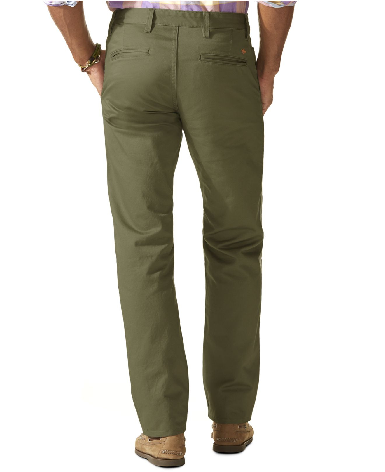 Dockers D1 Slim Tapered Fit Alpha Khaki Flat Front Pants in Green for ...