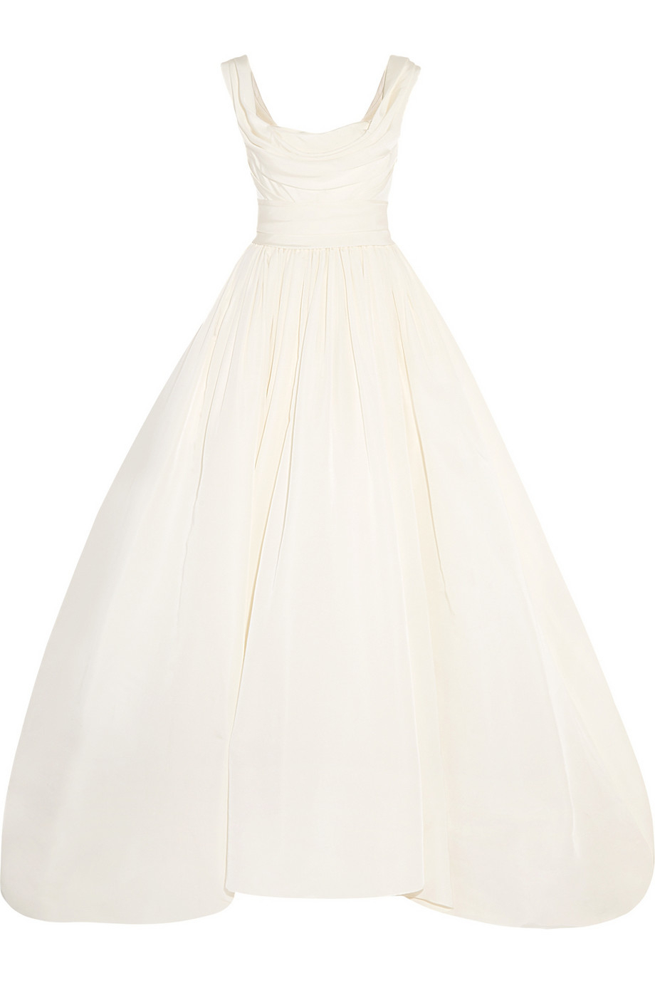 Lyst - Marchesa Silk-Faille Gown in White