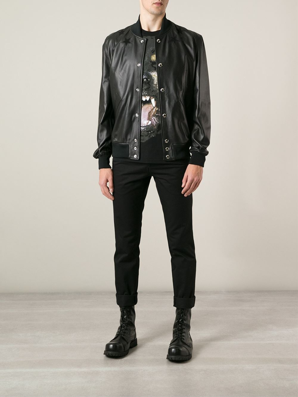 givenchy star leather jacket