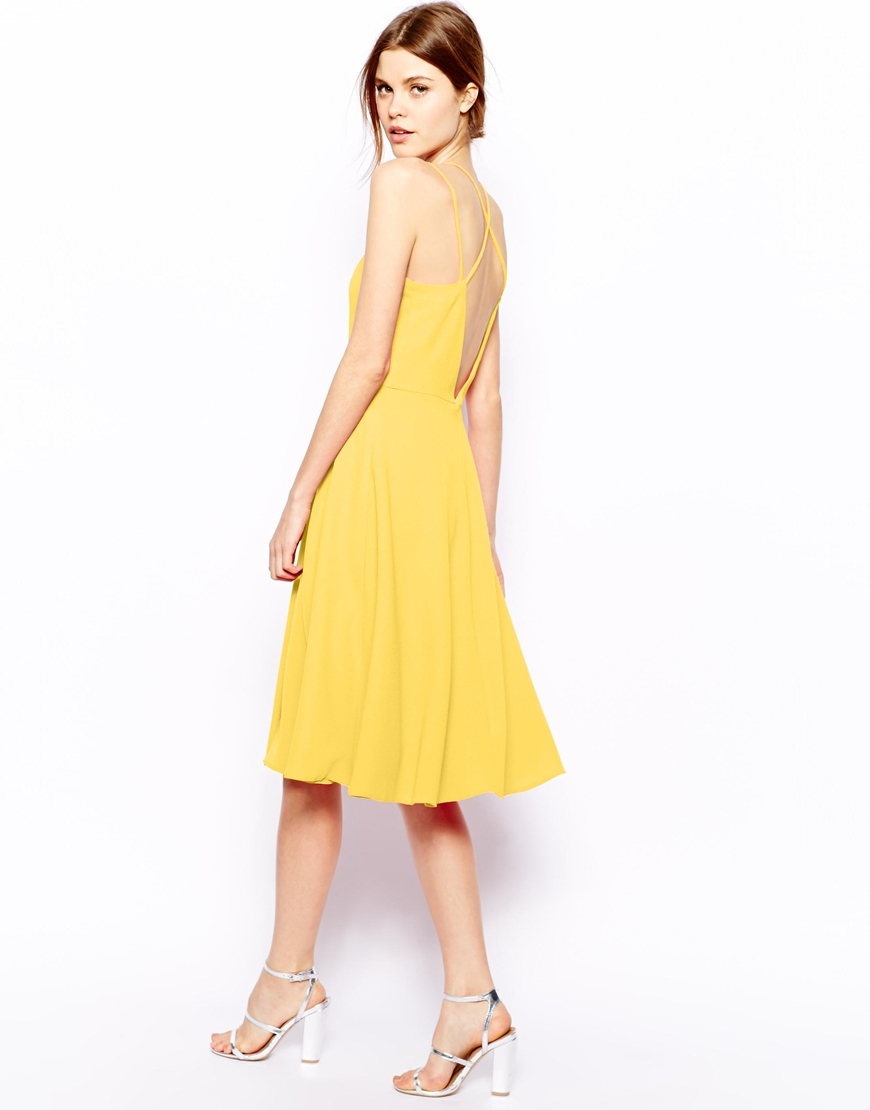 ASOS Midi Dress With Spaghetti Straps