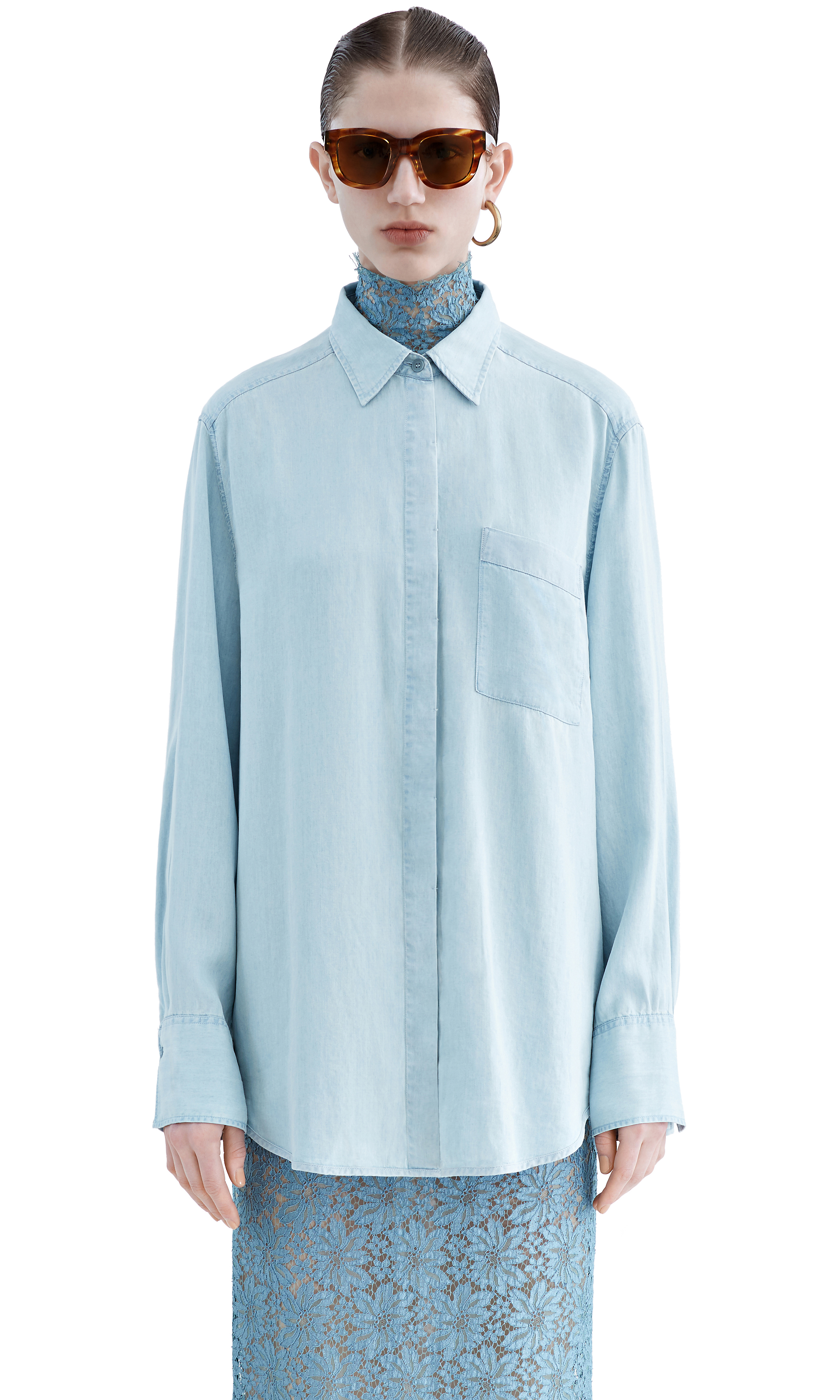 acne studios addle flu denim