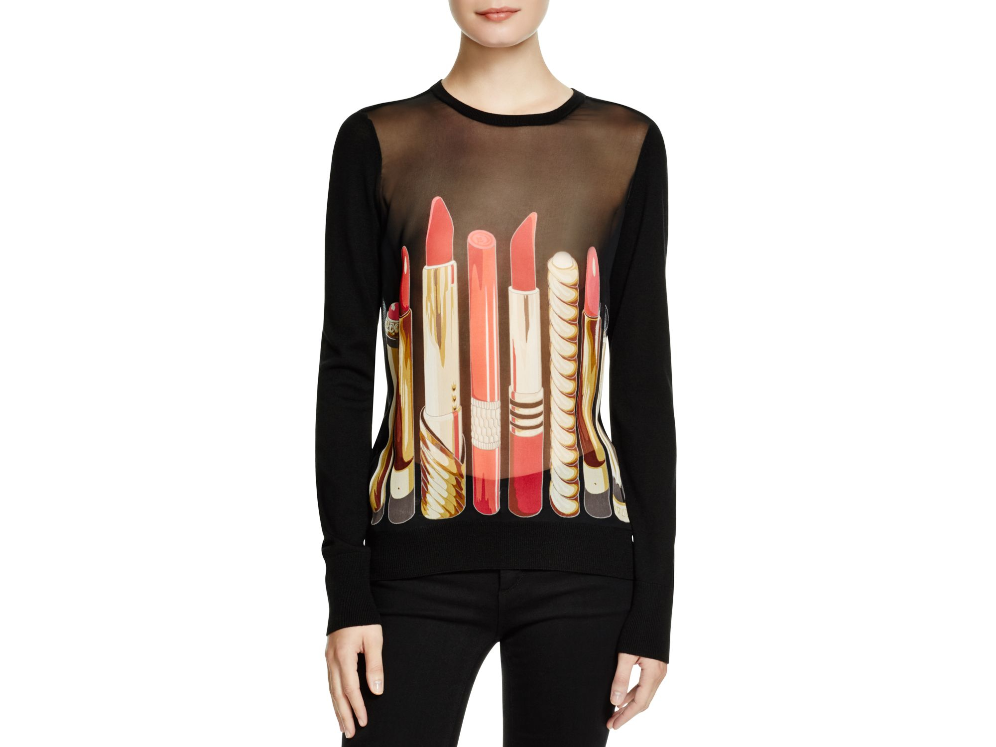 lipstick sweater