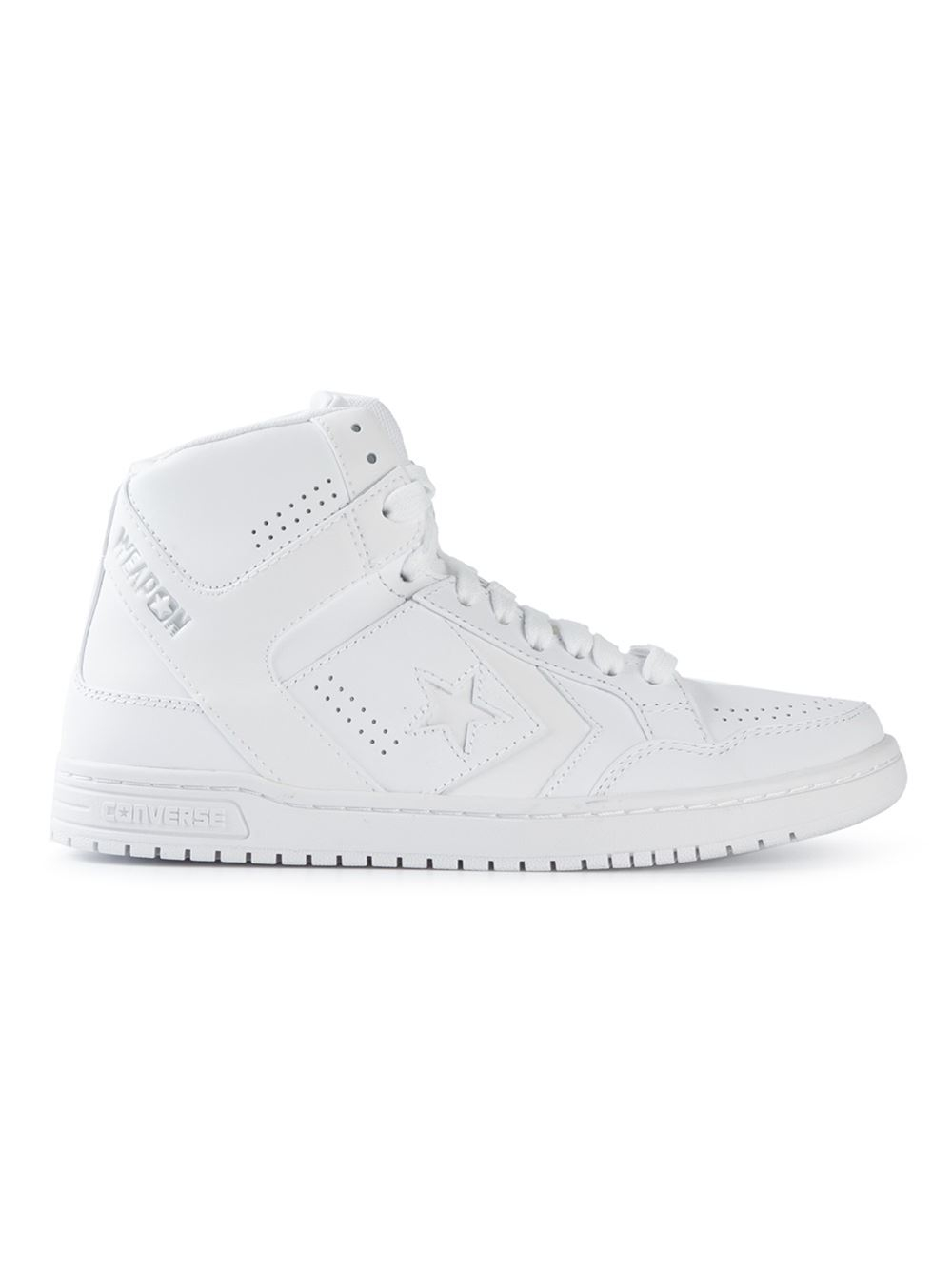Converse 'Weapon' Hi-Top Sneakers in White for Men | Lyst