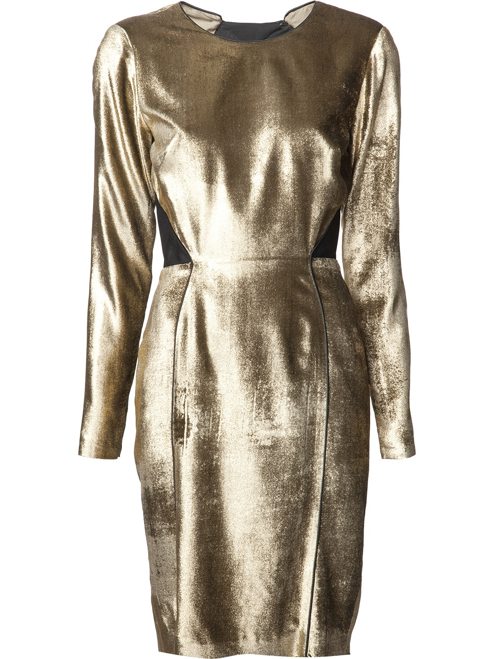 metallic velvet dress