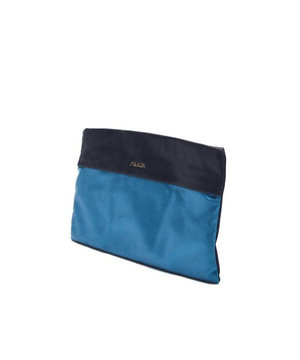 Prada Pre-owned: Two-toned Silk Clutch in Black (nero) | Lyst  