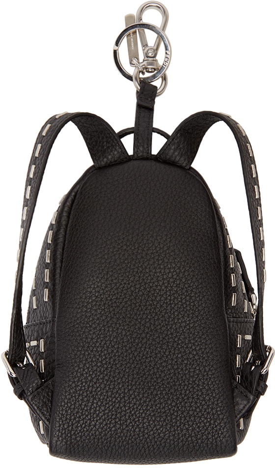 fendi black leather backpack