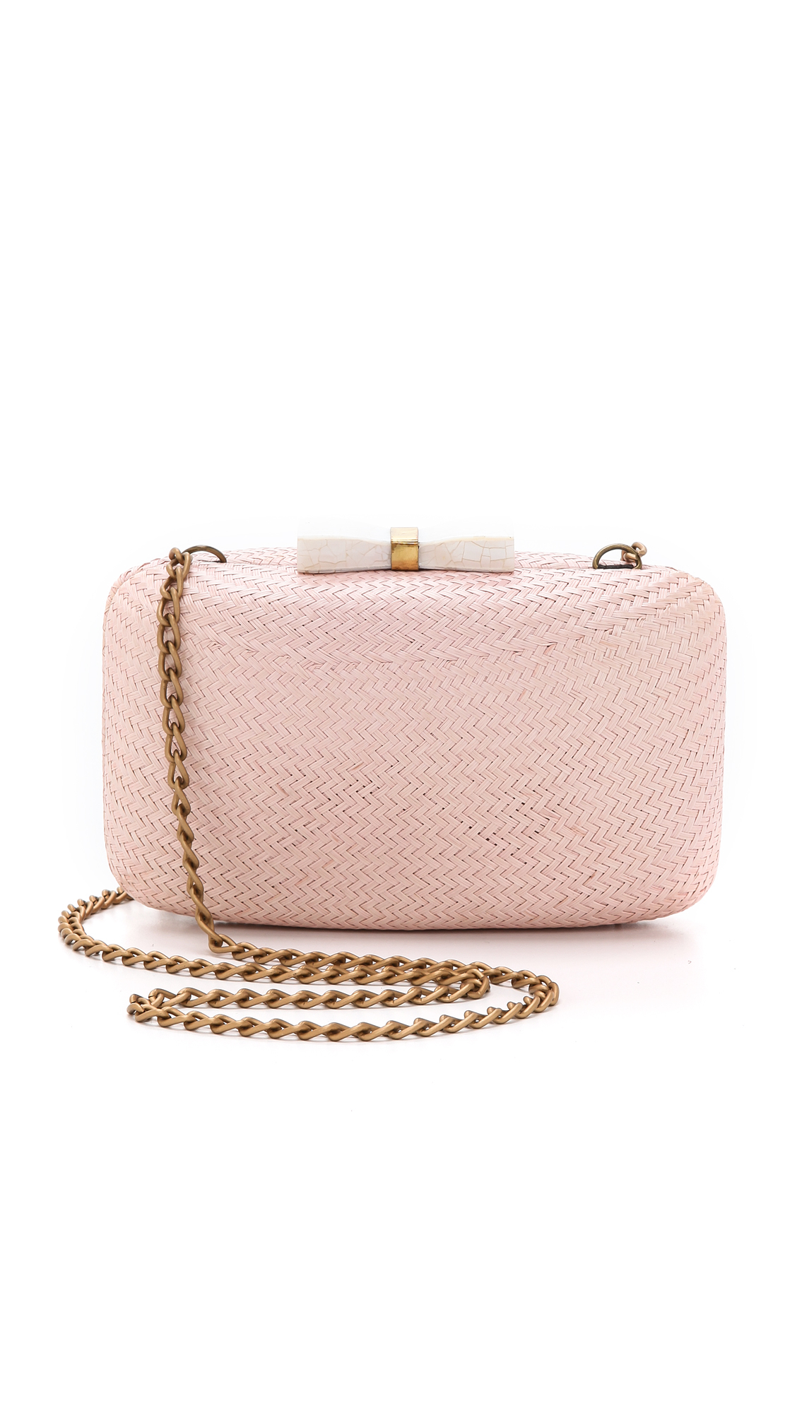 Kayu anna black straw clutch sale