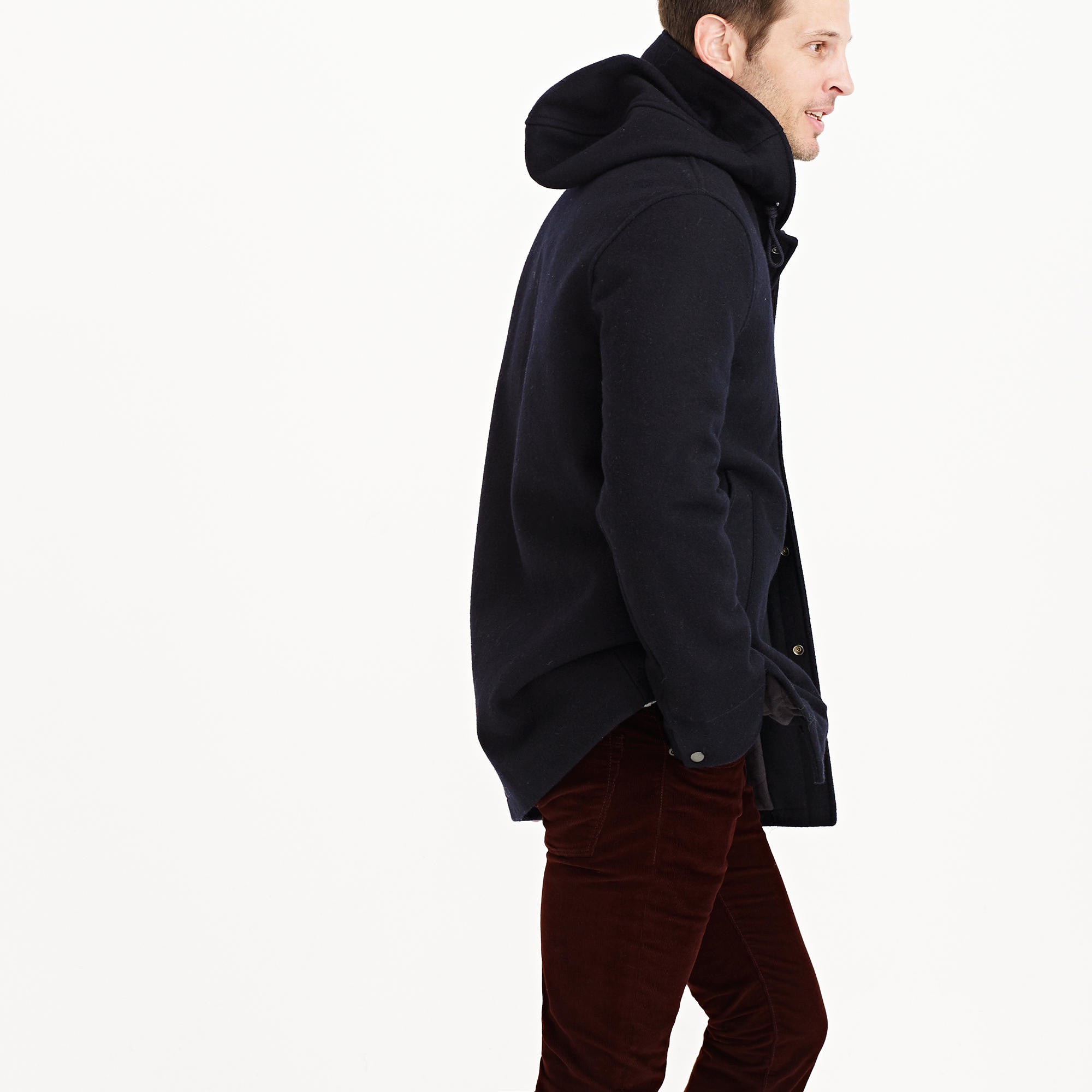 J crew hooded wool coat Clearance