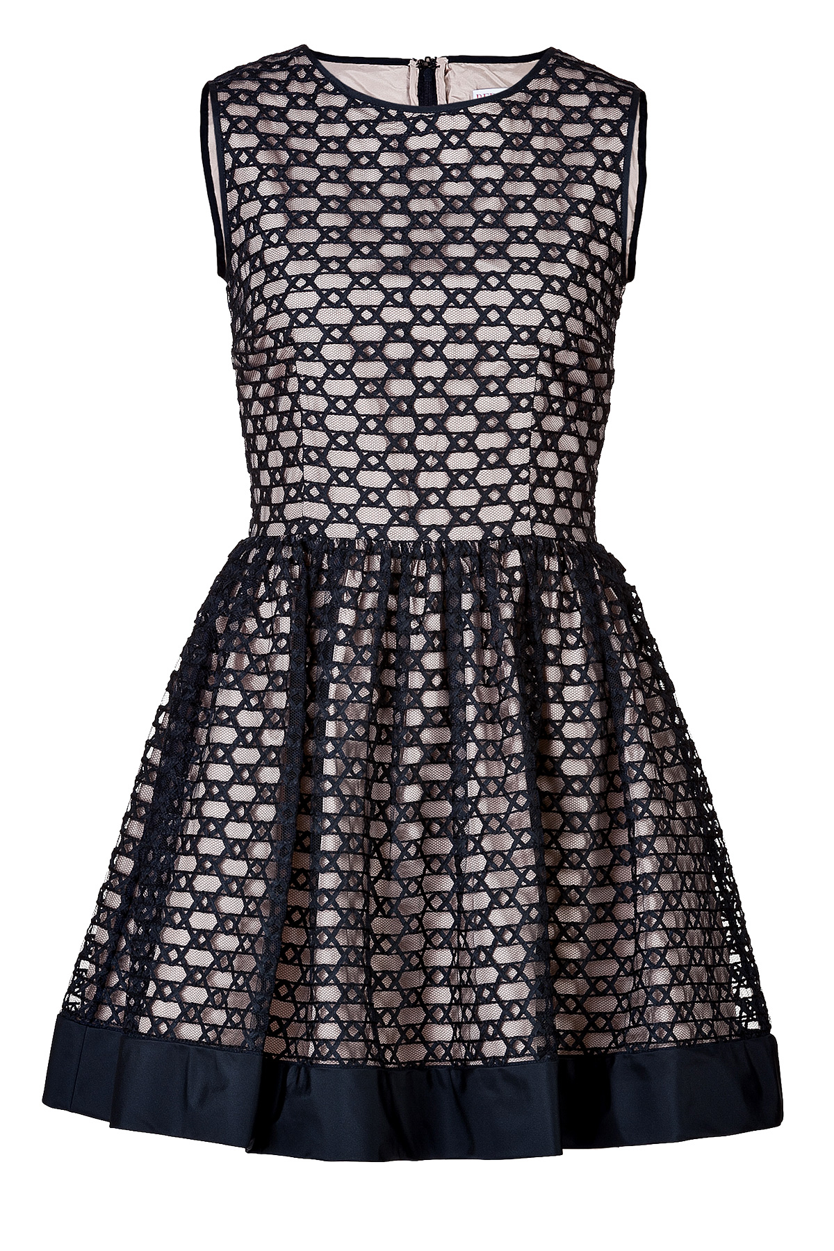 Lyst - Red Valentino Fit And Flare Dress in Blue