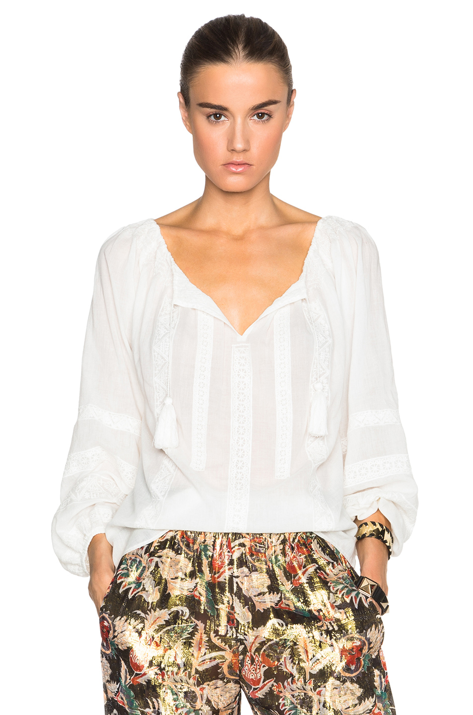 Lyst Vanessa Bruno Delta Top in White