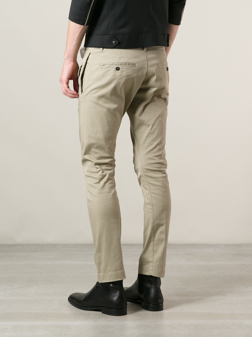 DSquared² Flap Pocket Chino in Natural for Men | Lyst
