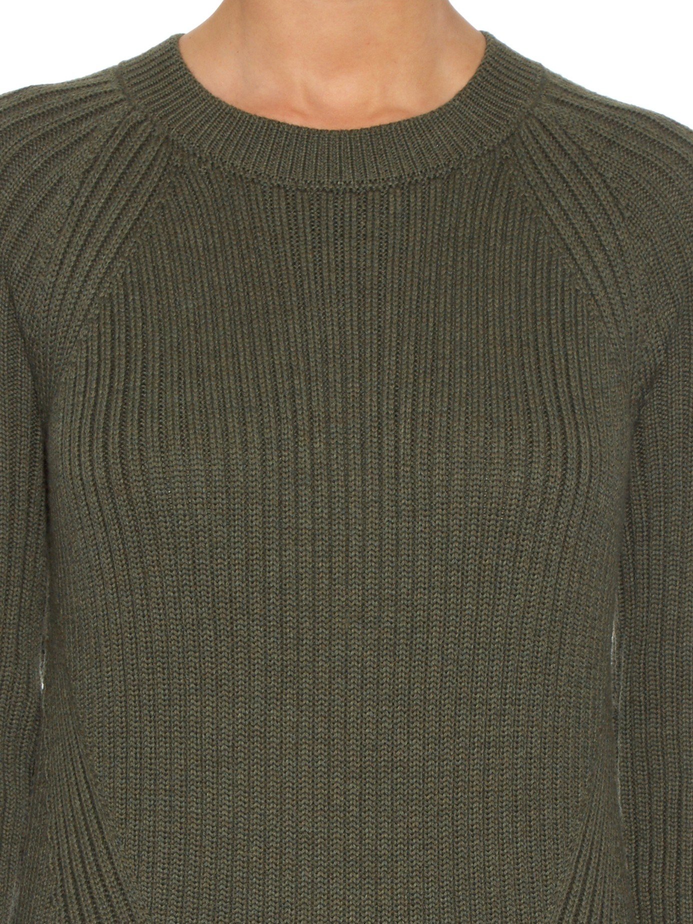 crew neck knit sweater