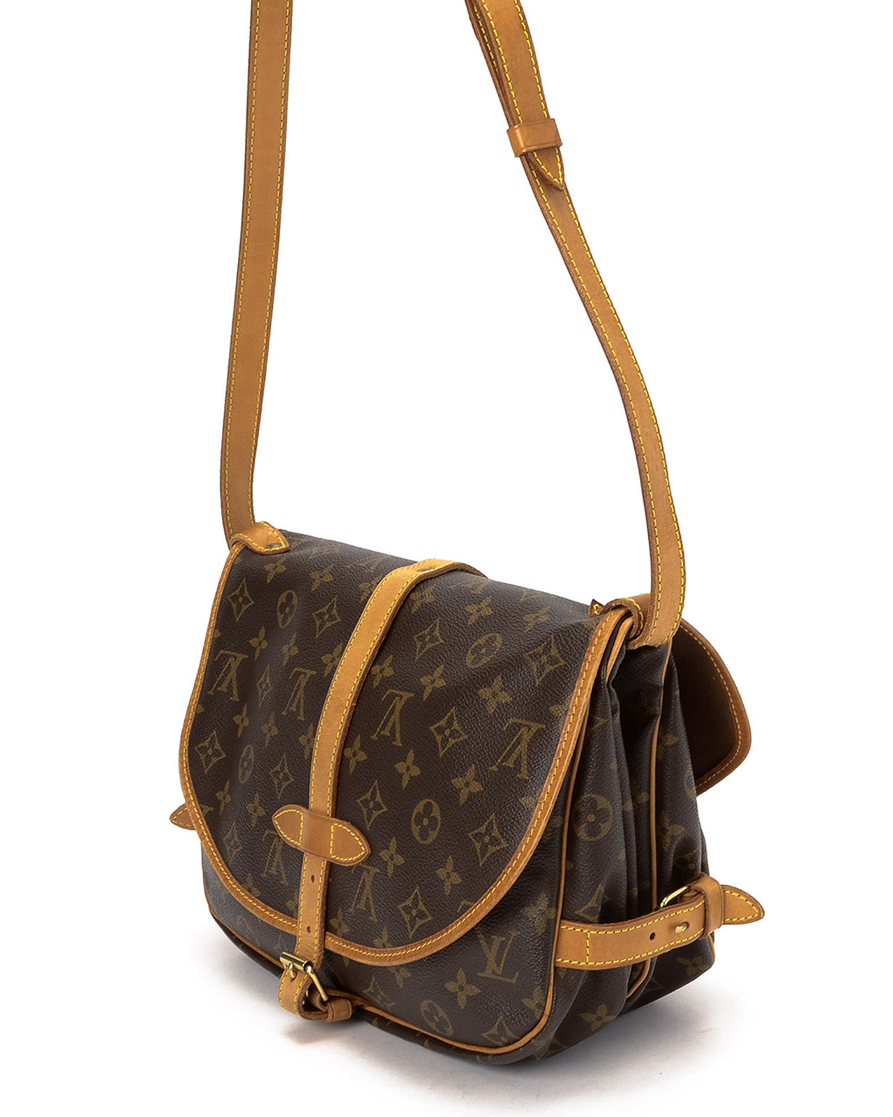 Louis vuitton Monogram Saumur 30 Shoulder Bag in Brown | Lyst