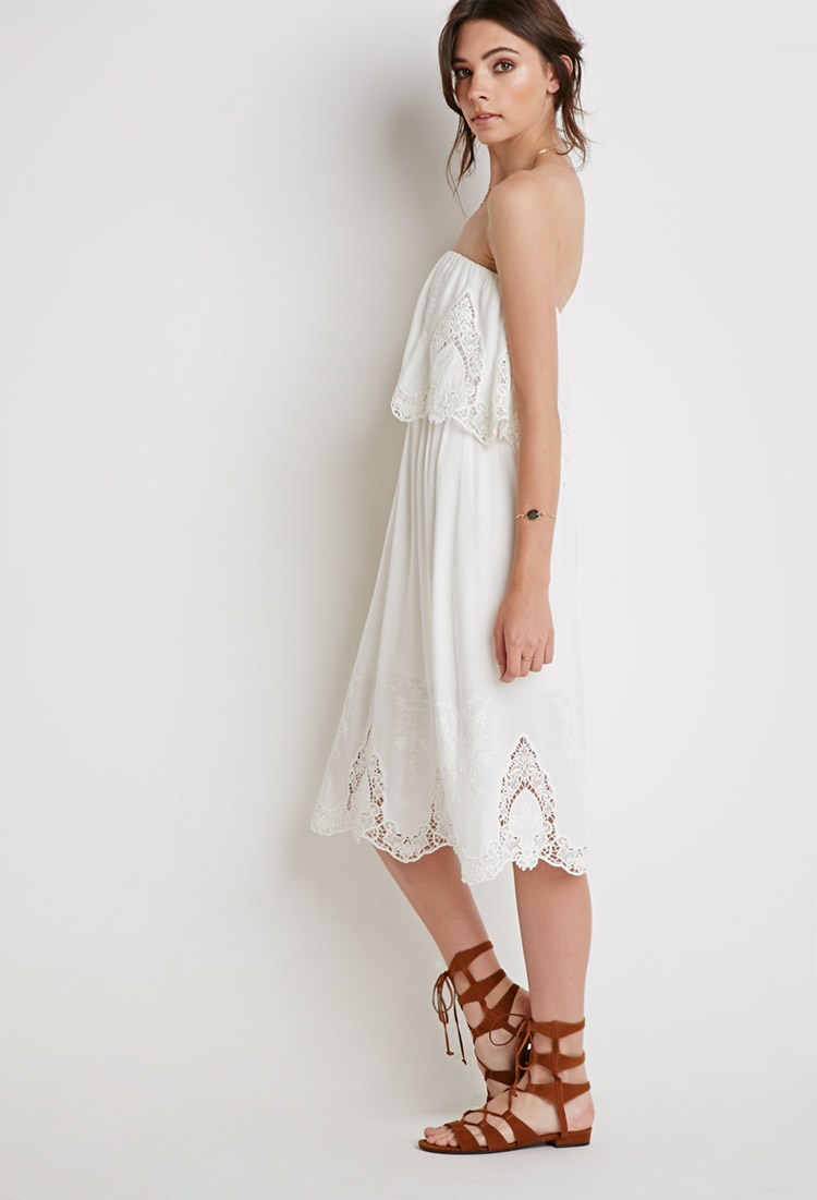 forever 21 floral embroidered dress