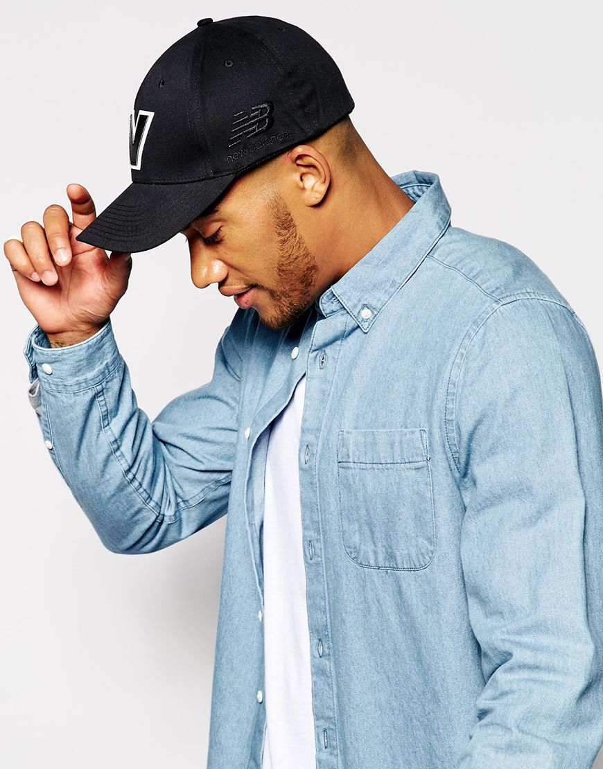 new balance black cap