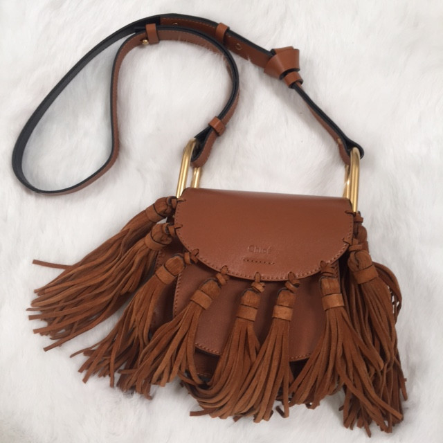 Chlo Caramel Hudson Mini With Full Suede Tassle Fringe in Brown ...