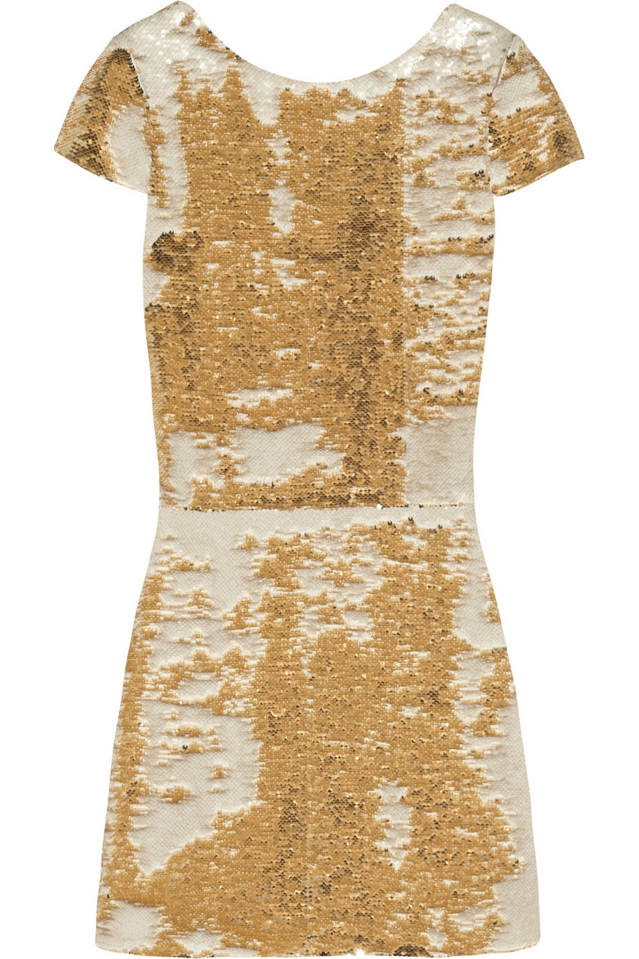 Lyst - Maje Elisee Sequined Mini Dress in Metallic