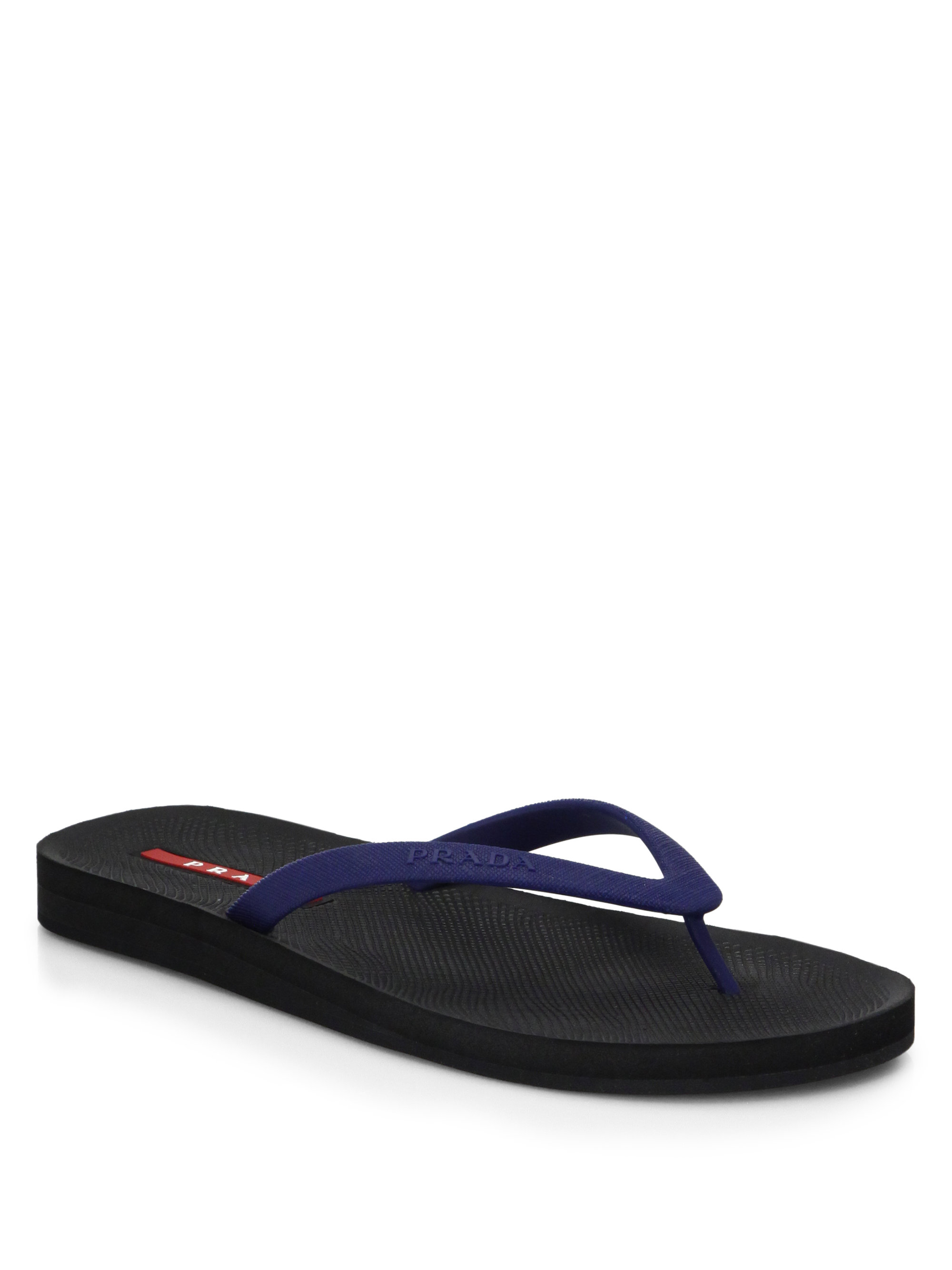 prada rubber flip flops