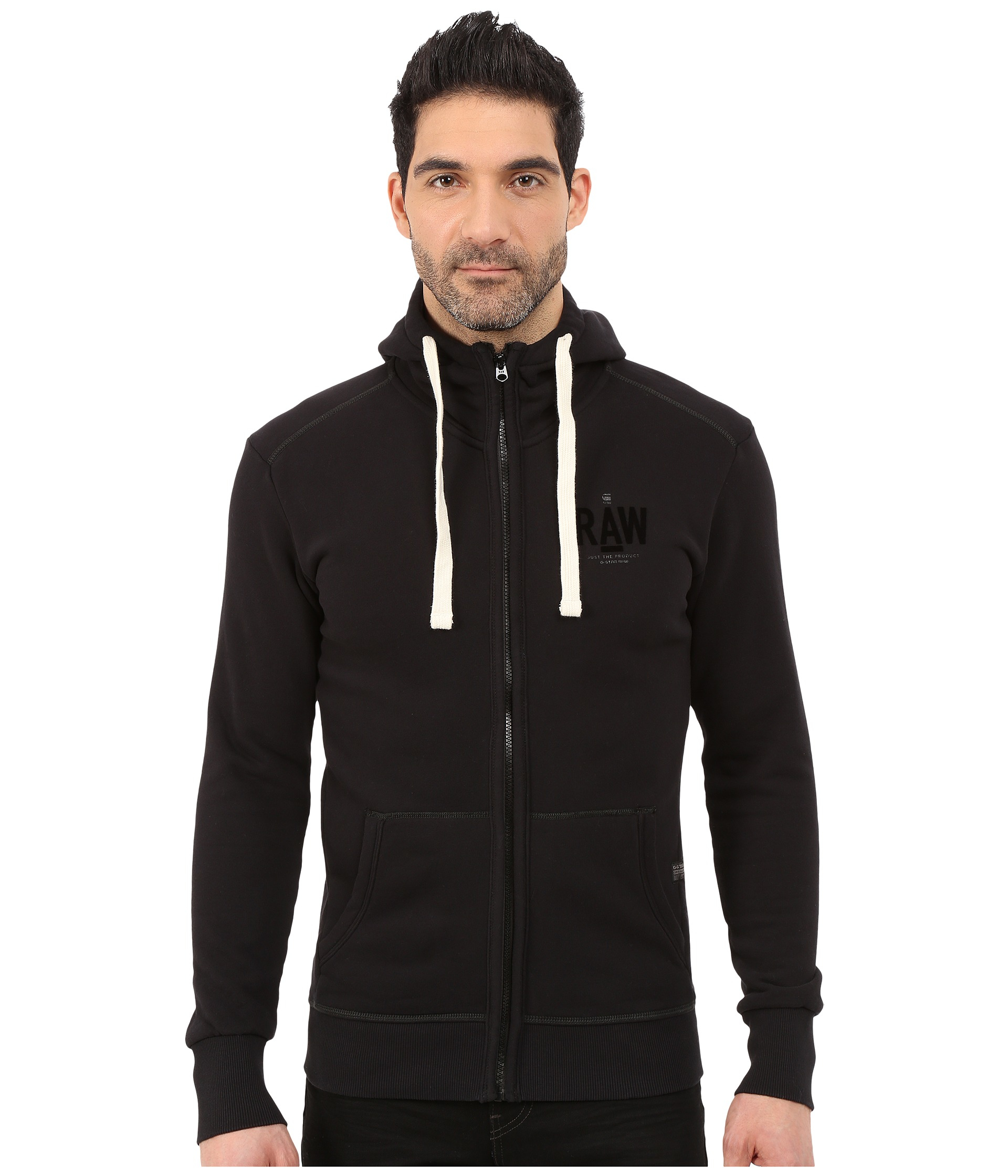 g star raw black hoodie